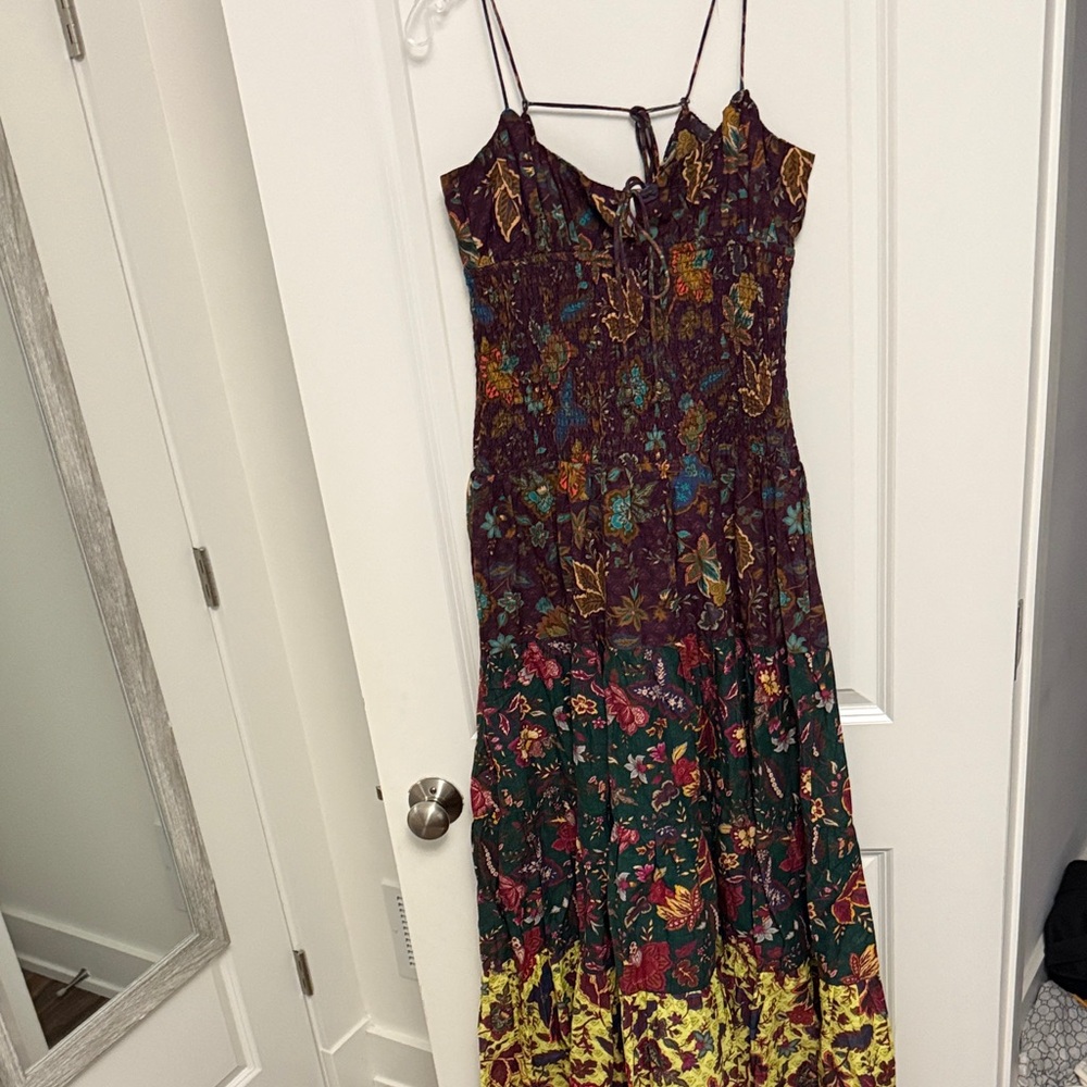 Anthropologie Multicolor Floral Maxi Dress